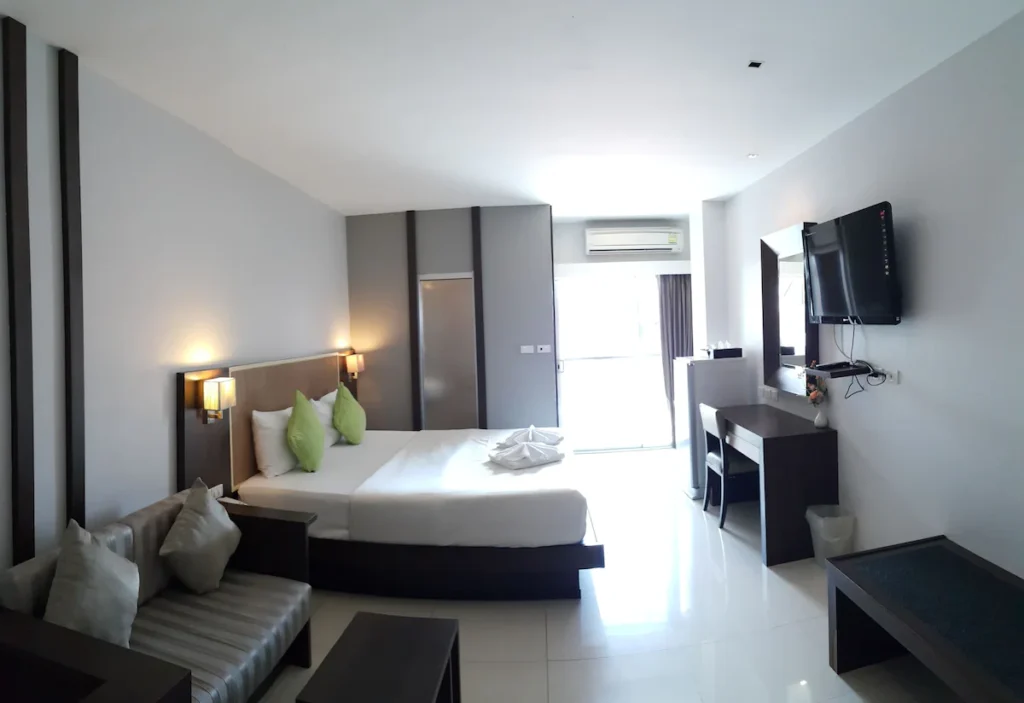 example of a room at the April Suites hotel